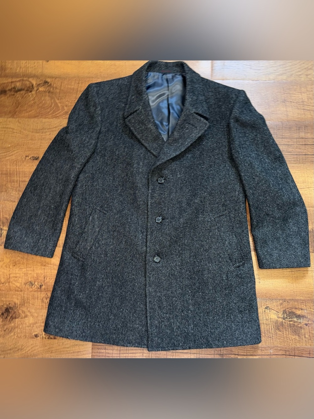 VTG Men's Charcoal Maitland Overcoat - Wool